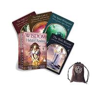 Wisdom Of The Hidden Realms Oracle tarot Cards ,With Velvet Storage Bag, tarot cards deck game