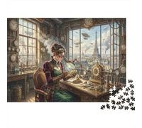 Wisdom of The Steam Era 1000 Piece Jigsaw Puzzle,Premium Cardboard,Impossible Challenge,Great Gifts,Home Wall Decor,Educational Toy,Adults & Kids 14+,Stress Relief 52x38cm