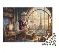 Wisdom of The Steam Era 1000 Piece Wooden Jigsaw Puzzle,Adults & Kids 14+,Impossible Challenge,Gift Idea,Home Wall Decor,Wood,Educational Toy,Stress Relief (75x50cm)