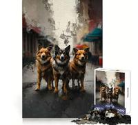 Wisdom on Four Paws Jigsaw Puzzles 1000 Piece for Teenagers Memory Power Mind Soothing Fun Seamless Fit Perfect Xmas (38x52cm)