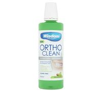 Wisdom Ortho Clean Kiwi & Apple Mint Antibacterial Mouthwash 500ml