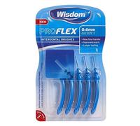 Wisdom Pro Flex 5 Interdental Brushes - 0.60mm Blue - Pack of 6