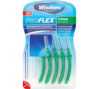 Wisdom Proflex Interdental Brush Green 0.8mm 5pk