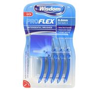 Wisdom Proflex Interdental Brushes, 0.60 mm, Blue,