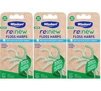 Wisdom re:New Floss Harps x30 - Pack of 3 (90 Harps) | Recycled Plastic