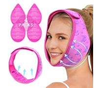 Wisdom Teeth Ice Pack Head Wrap for Pain Relief - Cold Hot Therapy for Face, Jaw & Oral Surgery with 4 Gel Packs, TMJ, Tooth Extraction, Tonsillectomy Recovery