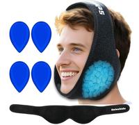 Wisdom Teeth Ice Pack Head Wrap Jaw Face Ice Pack with 4 Gel Packs for Wisdom Teeth Removal Extraction Toothache Pain Relief Facial Face Oral Surgery TMJ Tonsillectomy Recovery Cosmetic Procedure