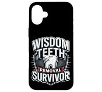 Wisdom Teeth Removal Survivor Dental Humor Case for iPhone 16 Plus