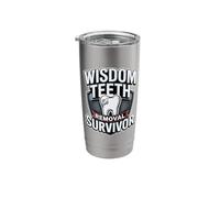 Wisdom Teeth Removal Survivor Dental Humor Stainless Steel Insulated Tumbler