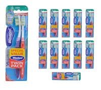 Wisdom Xtra Clean Firm Toothbrush, Flexible Neck, Angled Filaments, Twin Pack, 12 Packs