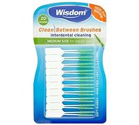 WisdomClean Between Interdental Medium Green Brushes - Pack of 6, Total 120 by Wisdom