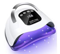 Wisdompark 320 W UV LED Nail Lamp Nail Dryer for Gel Nail Polish with 66 Lamp Beads and Automatic Sensor/4 Timer Settings, Professional Nail Art Tools