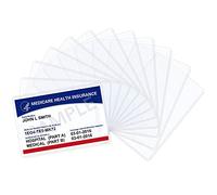 Wisdompro 20 Pack Credit Card Holder Protector Sleeves, 6 Mil Soft and Flexible Clear PVC Wallet Size Slot for Business Cards, Bank Card, Medicare Card, Social Security Card, Drivers License
