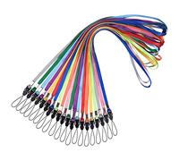 wisdompro 20 Pieces Neck Keychain, Lanyard Badge Holder for Nurse, Employee, Students, Lanyard Badge Holder for Badges, Keys, Cell Phone