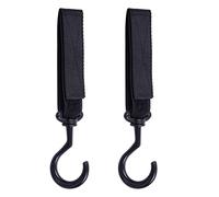 wisdompro Car Seat Headrest Hook, 2 Pack Auto Hooks Multi-Purpose Car Bag Storage Hooks Hanger for Vehicle, Handbag, Purse, Coat, Clothes & Grocery Bag Organizer- Black
