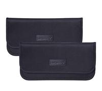 wisdompro Faraday Bag, 2 Pack of RFID Signal Blocking Bag Shielding Pouch Wallet Case for Cell Phone Privacy Protection and Car Key FOB (Black)