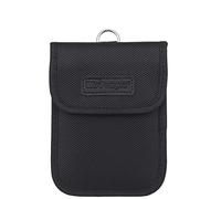 wisdompro Faraday Pouch for Car Keys, Car Key Signal Blocking Pouch, RFID Blocker for Car Keys, Anti-theft Remote Keyless Entry Protector - Black