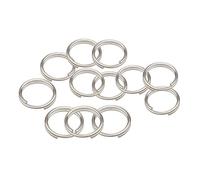 Wisdompro Split Ring, 12 Pack of Small Titanium Alloy Key Chain Rings for Home Car Office Keys Attachment (Diameter-12mm)