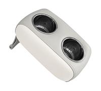 Wise 3059-1882 Portable Stainless Double Drink Holder for Pontoon Furniture - Marble/Brite White