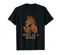 Wise as a Horse Vintage Equestrian Humor Design T-Shirt