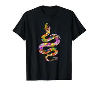 Wise as Serpents, Gentle as Doves Colorful Snake Art Value Graphic T-Shirt, Men, Black, S