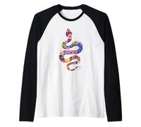 Wise as Serpents, Gentle as Doves Floral Snake Raglan Baseball Tee