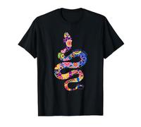 Wise as Serpents, Gentle as Doves Floral Snake Value Graphic T-Shirt, Men, Black, XL