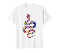 Wise as Serpents, Gentle as Doves Floral Snake Value Graphic T-Shirt, Men, White, L
