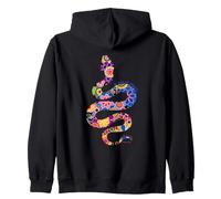 Wise as Serpents, Gentle as Doves Floral Snake Zip Hoodie