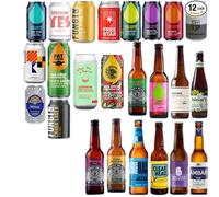 Wise Bartender Gluten Minimus Non Alcoholic Beer Gift Set (Pack of 12) | Alcohol Free Beers, Perfect Gifts for Men, Women, Dad, Him, Christmas, Birthdays, Anniversaries and Special Occasions