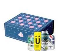 Wise Bartender-New 2025 Alcohol-Free Beer Advent Calendar - 24 Alcohol-Free Craft Beers, IPA, Lager, Stout, Pale Ale | Non-Alcoholic Beer Gift Box for Adults | Mindful Drinking