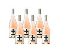 Wise Bartender Plus & Minus Alcohol-Free Rosé Wine - A Smooth & Sweet Rosé Wine with Juicy Berries & Citrus, Low-Sugar, Vegan & Gluten-Free, A Premium Non-Alcoholic Wine for Any Occasion (Pack of 6)
