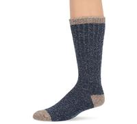 Wise Blend Men's Merino Wool Blend Marl Knit Mid Calf Boot Socks 2 Pair Pack Casual Sock