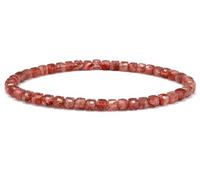 Wise Crystals Cube Cut Beaded Bracelet Healing Stone Metaphysical Calming Properties Health (Andesin)