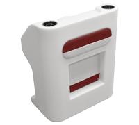 Wise DLX1168-1906 DLX Series Pontoon Steering Console - White/Crimson Red