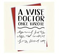 Wise Doctor Birthday Card Funny Rude Friend Birthday Cards for Bday Card Boyfriend Girlfriend Husband Wife Brother Sister Uncle Auntie Family Member Inappropriate Cheeky Offensive Humour Humorous