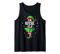 Wise Elf Christmas Girls Women Elf Squad Xmas Family Tank Top