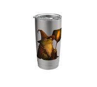 Wise Frog Wizard Toad Sorcerer Magic Amphibian Stainless Steel Insulated Tumbler