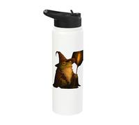 Wise Frog Wizard Toad Sorcerer Magic Amphibian Stainless Steel Insulated Water Bottle