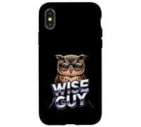 Wise Guy Cool Owl With Sunglasses Humor Case for iPhone X/XS