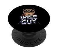 Wise Guy Cool Owl With Sunglasses Humor PopSockets Adhesive PopGrip