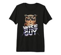 Wise Guy Cool Owl with Sunglasses Humor Premium T-Shirt