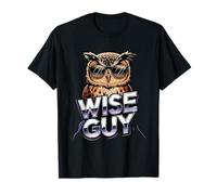 Wise Guy Cool Owl with Sunglasses Humor T-Shirt