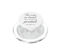 Wise In Heart Prudent Proverbs 16:21 Scripture Bible Verse PopSockets PopGrip for MagSafe
