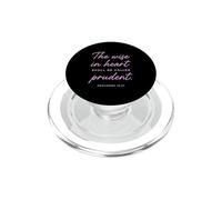 Wise In Heart Prudent Proverbs 16:21 Scripture Bible Verse PopSockets PopGrip for MagSafe