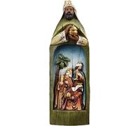 Wise Men Nativity Figures Statue, Christmas Nativity Collections Resin Crafts, Three Kings Figurine Roman Kings Nativity Set qzjijosen (Green)