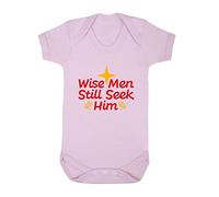 Wise Men Still Seek him [BCX] Baby Grow Vest, 6-12 Months, Pastel Pink