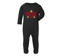Wise Men Still Seek him [BCX] Baby Romper Jumpsuit with feet, 0-3 Months, Black