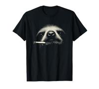 Wise Monkey Smoking Halftone Retro Art Primate Design T-Shirt