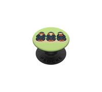 Wise Monkey | Three Monkeys Japanese See Hear Speak No Evil PopSockets Adhesive PopGrip